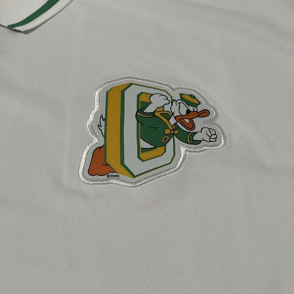 Oregon Ducks Polo Shirt XXL 2XL Mens White NikeThrowback Special Game Coaches - Picture 2 of 14
